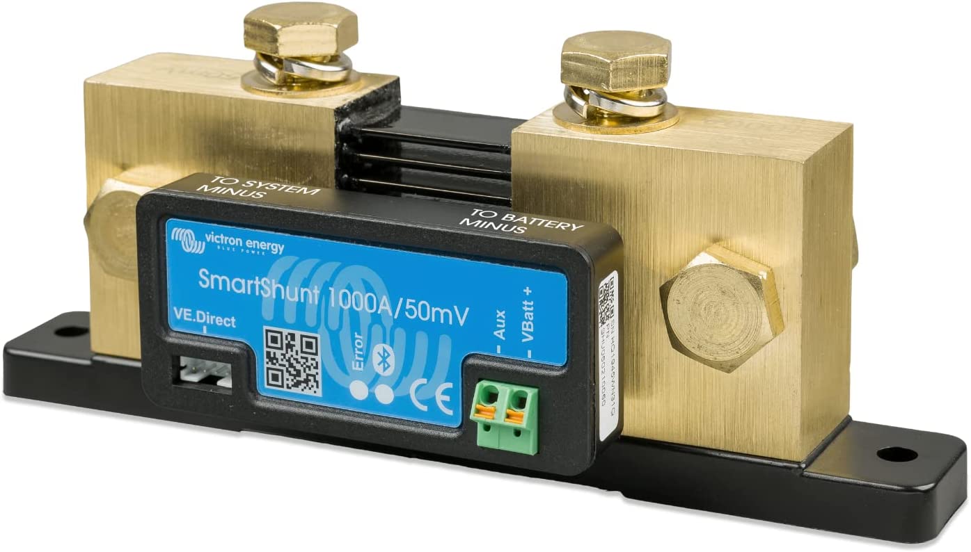 Victron Energy SmartShunt - Monitor de batería de 1000 amperios (Bluetooth)