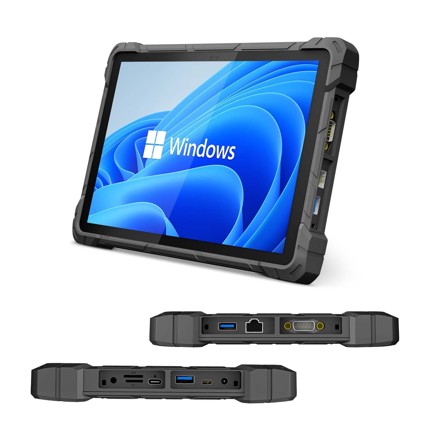 HIGOLEPC - Tableta resistente para Windows 10 Pro de 10.1 pulgadas, 4G LTE, GPS, huellas dactilares, 8 GB RAM/128 GB ROM, batería de 16000 mAh/3.7 V