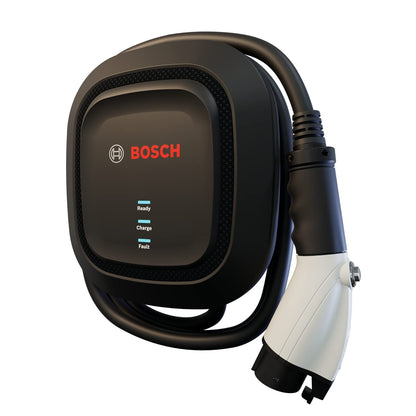 BOSCH Estación de carga EV300 Nivel 2 EV - Carga doméstica conveniente y rápida para todos los vehículos eléctricos norteamericanos