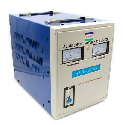 CONVERTIDOR DE VOLTAJE 5000W CON REGULADOR 110V~220V Estabilizador Regulador y Heavy Duty TOPOW