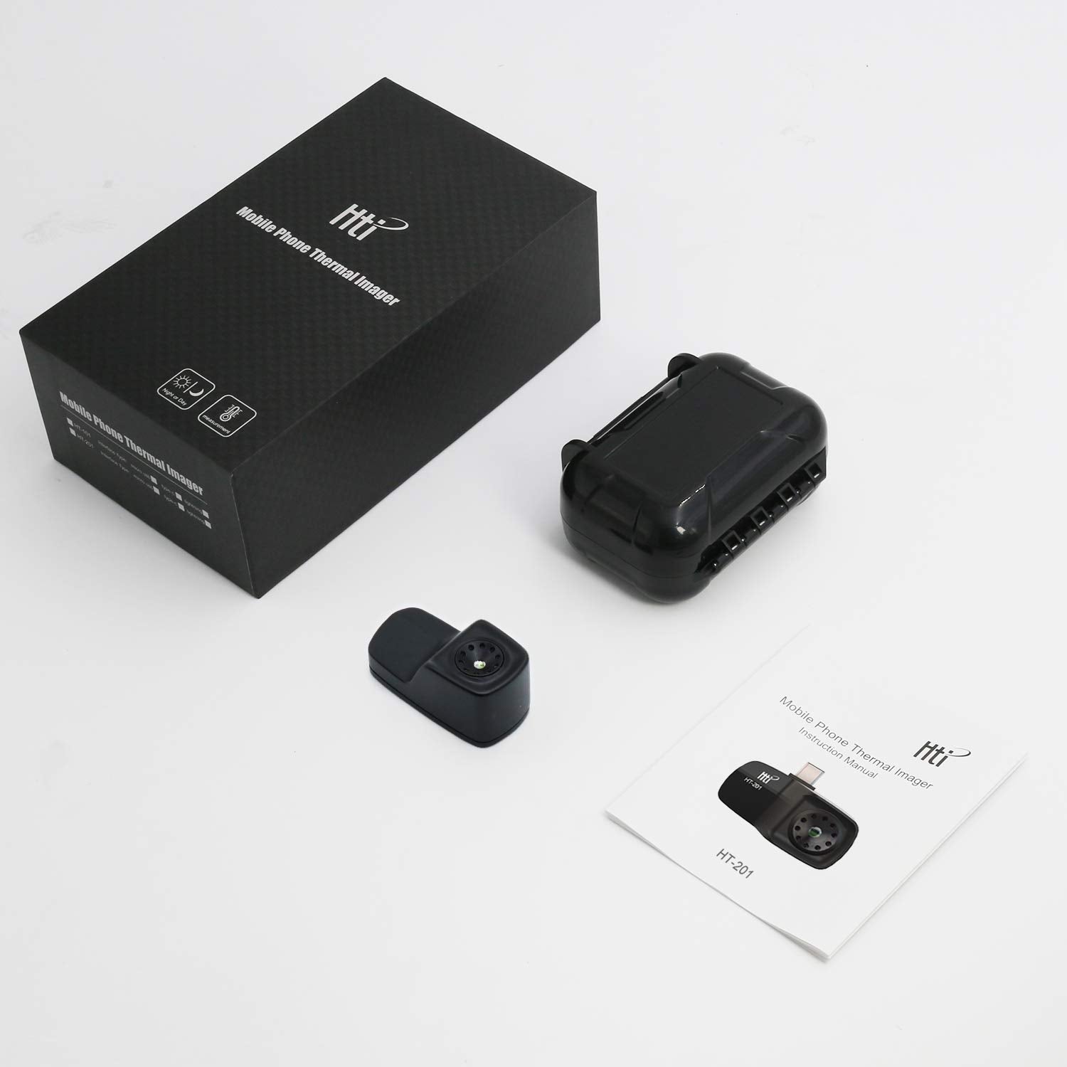 Hti-Xintai - Cámara térmica de alta resolución para smartphones Android, USB tipo C, color negro
