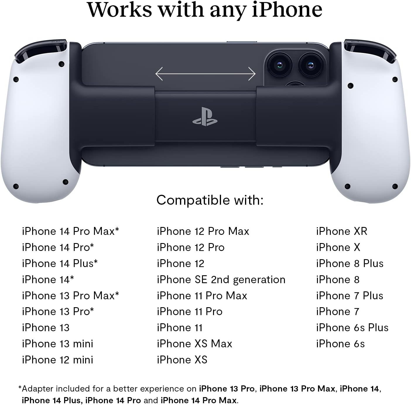 BACKBONE One Mobile Gaming Controller for iPhone [PlayStation Edition] - Enhance Your Gaming Experience on iPhone - Play Xbox, PlayStation, Call of Duty, Roblox, Minecraft, Genshin Impact & More