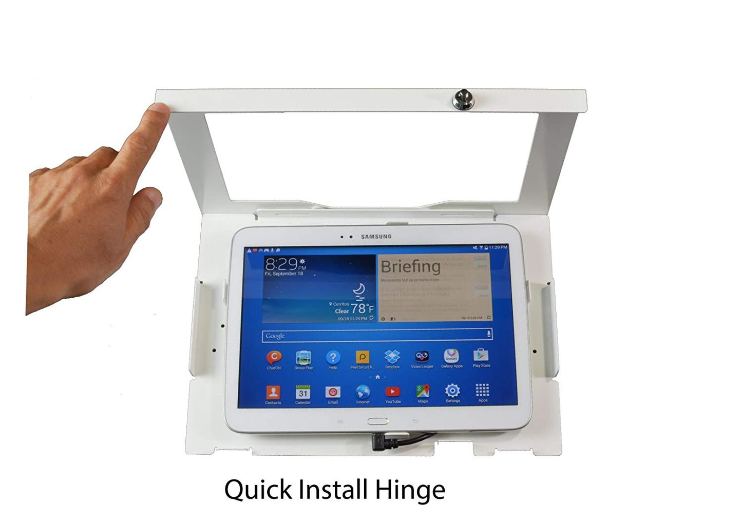 TABcare Locking Wall Mount Metal Enclosure for MS Surface Pro 3 4 6 2017 - Kiosk