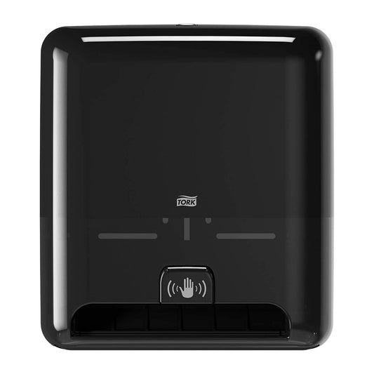 Tork Matic - Dispensador de toallas de mano con sensor de intuición 5511282, diseño de elevación – Dispensador de toallas de mano de papel H1, dispensador sin contacto de una a una, color negro