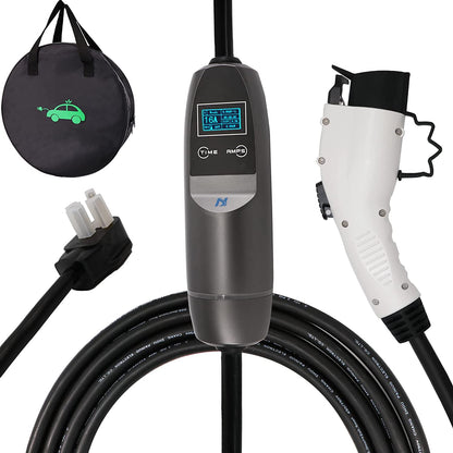 MCEVKELN Estación de carga portátil EV de nivel 2 compatible con autos eléctricos SAE J1772, 240 V, 40 amperios, NEMA 14-50