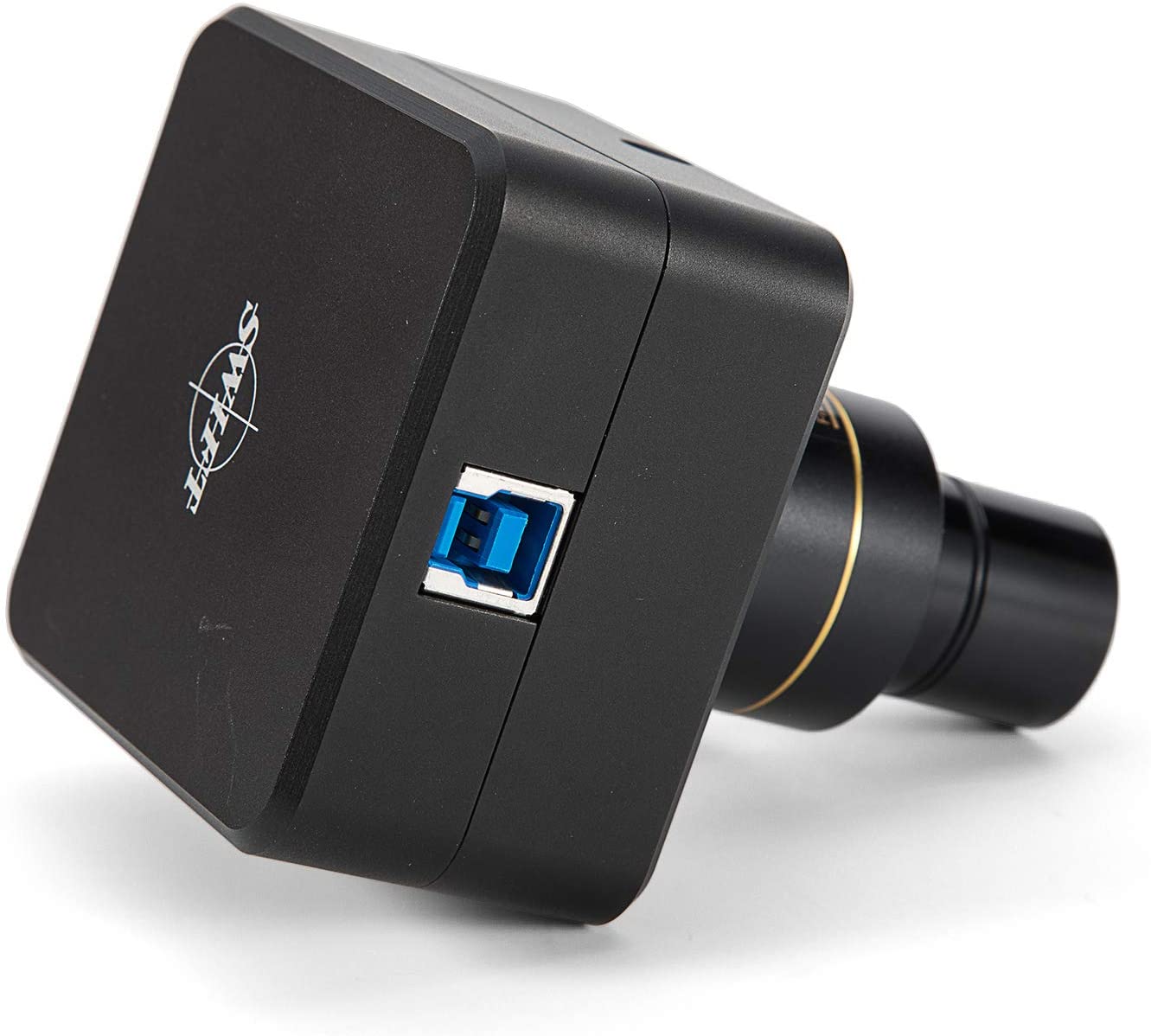 Swiftcam - Cámara de 18 megapíxeles para microscopios, con lente de reducción, kit de calibración, adaptadores de Eyetube y cable USB 3.0, compatible con Windows/Mac/Linux