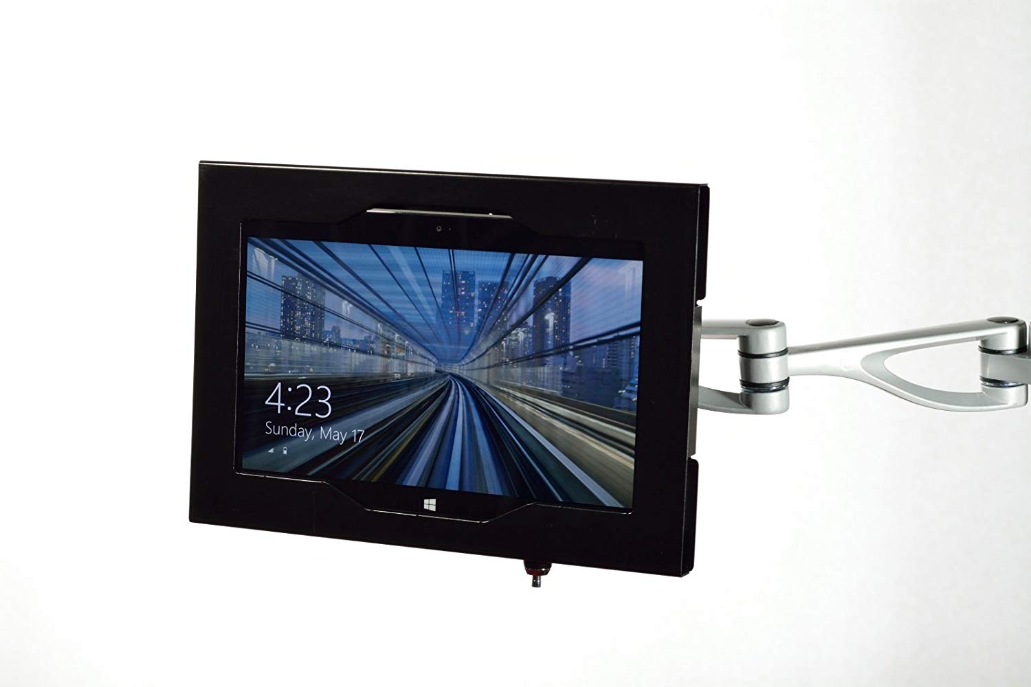 TABcare Locking Security Metal Case for Lenovo Miix 10" Tablet Supports Wall Mount 75/100 mm VESA (Black