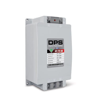 Convertidor monofásico a 3 fases, modelo MY-PS-50, adecuado para motor trifásico de 40 HP (30 kw) 120 amperios 200-240 V, DPS debe utilizarse para un solo motor, entrada/salida 200 V-240 V, tipo digital