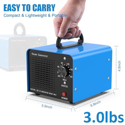 ECNLAN 0zone Generator, 30000mg/h 0zone Ionizador de máquina para el hogar/sótano/humo/habitación de mascotas