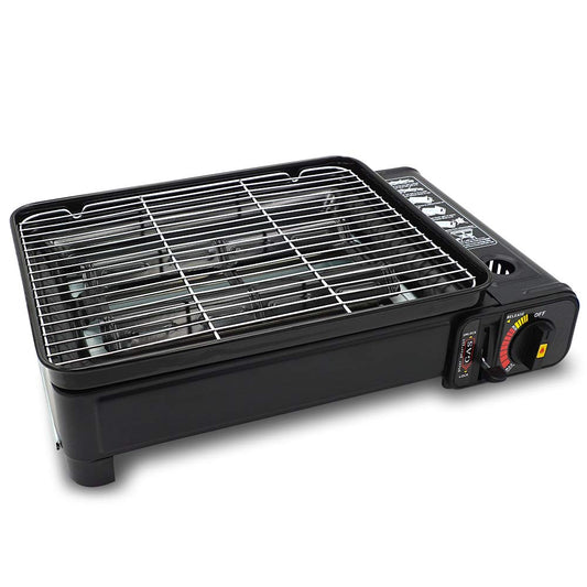 Estufa portátil para camping al aire libre, estufa de gas de 11.000 BTU con estuche de transporte