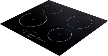 Empava 24" Electric Induction Cooktop with 4 Booster Burners Smooth Surface Black Tempered Glass EMPV-IDC24
