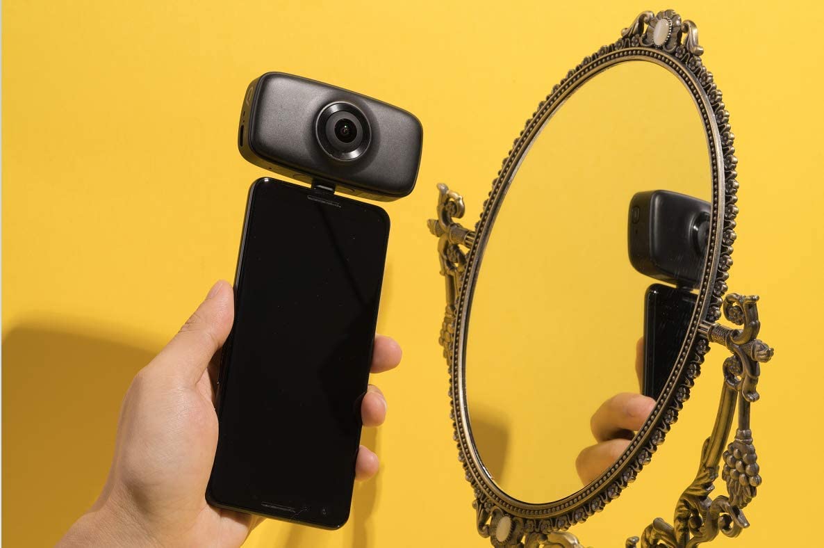 KanDao [Gift[Christmas][New Year] QooCam Fun [Type-C ONLY] Phone Lens Camera Lens 360 Lens for Smartphone for Live Streaming and vlogging