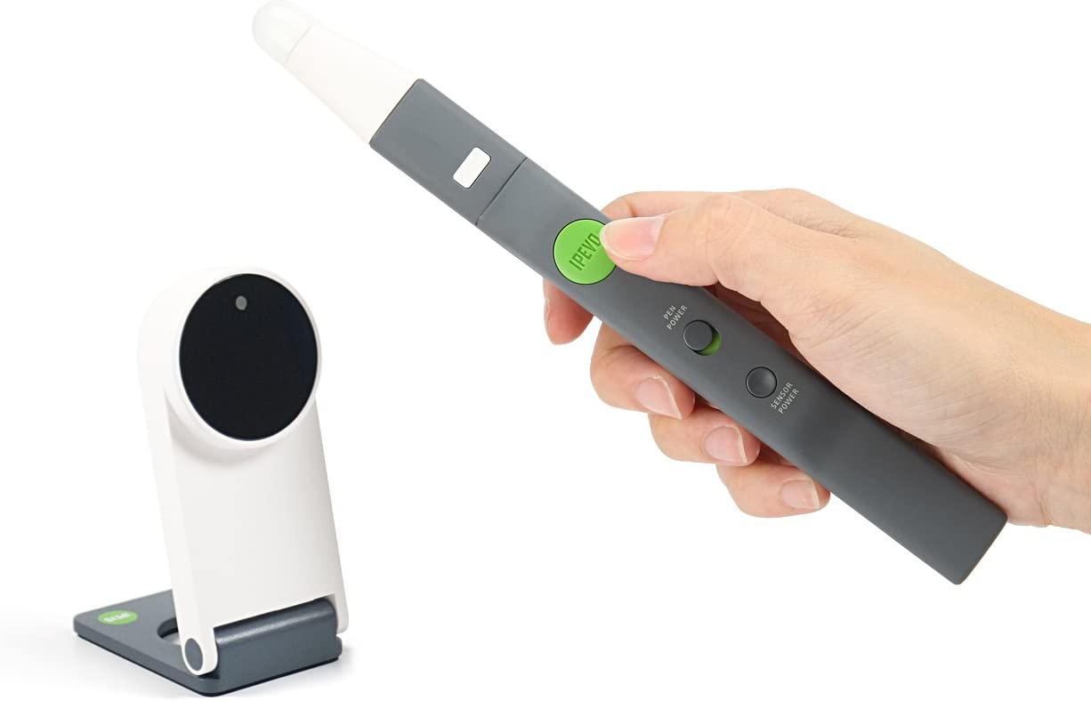 IPEVO IW2 Sistema de pizarra blanca interactiva inalámbrica. Enseñar desde casa, jugar en casa, bolígrafo corto 5-876-1-01-00