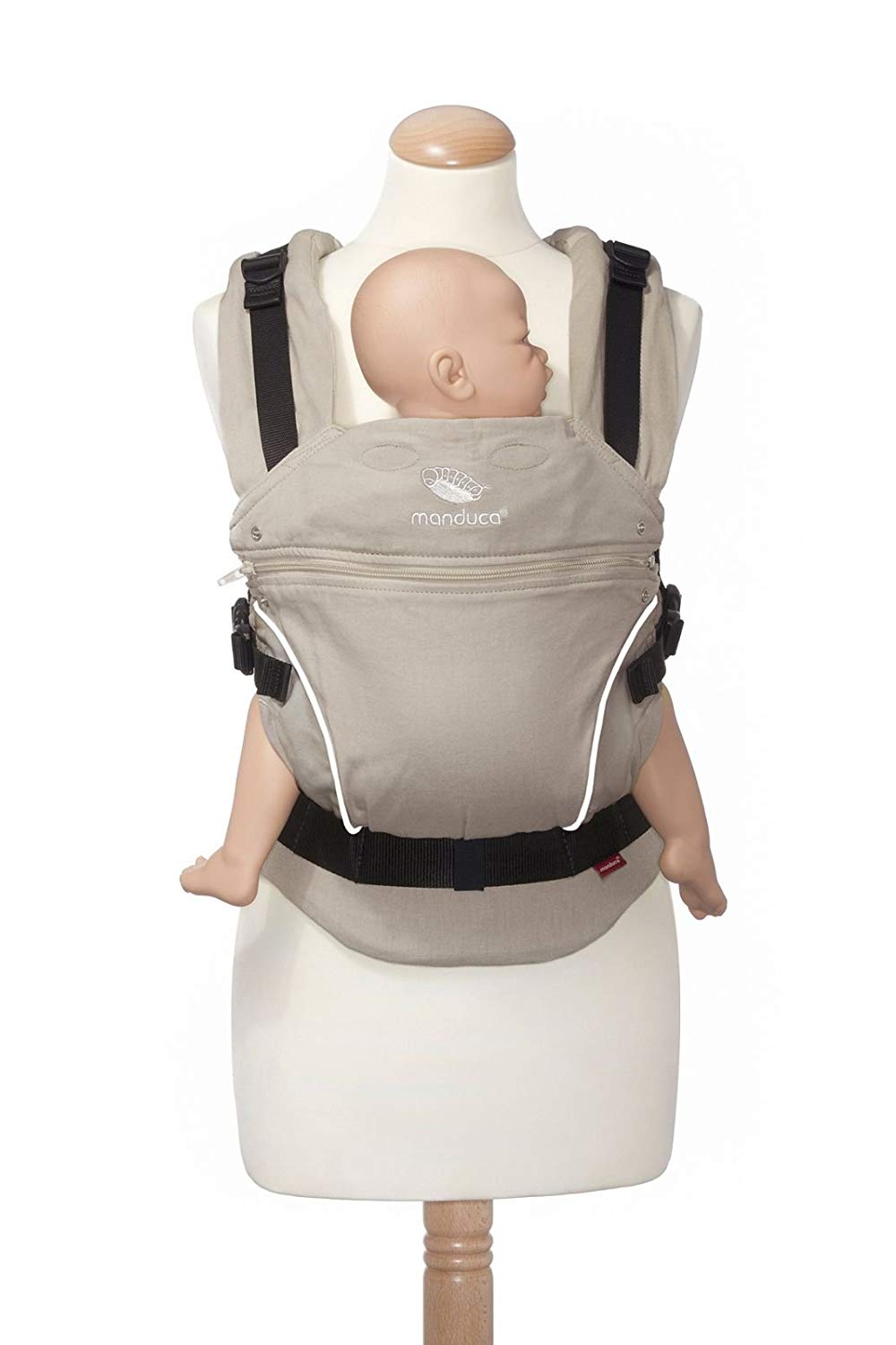 Manduca 222-03-80-000 - Mochila portabebés (de 3,5 Kg hasta 20 Kg), Gris (Dark Grey)