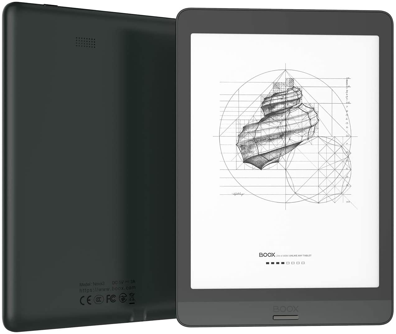 BOOX Nova3 7.8 ePaper, 300 DPI, luz frontal, Android 10 Digital Paper E Ink Bloc de notas