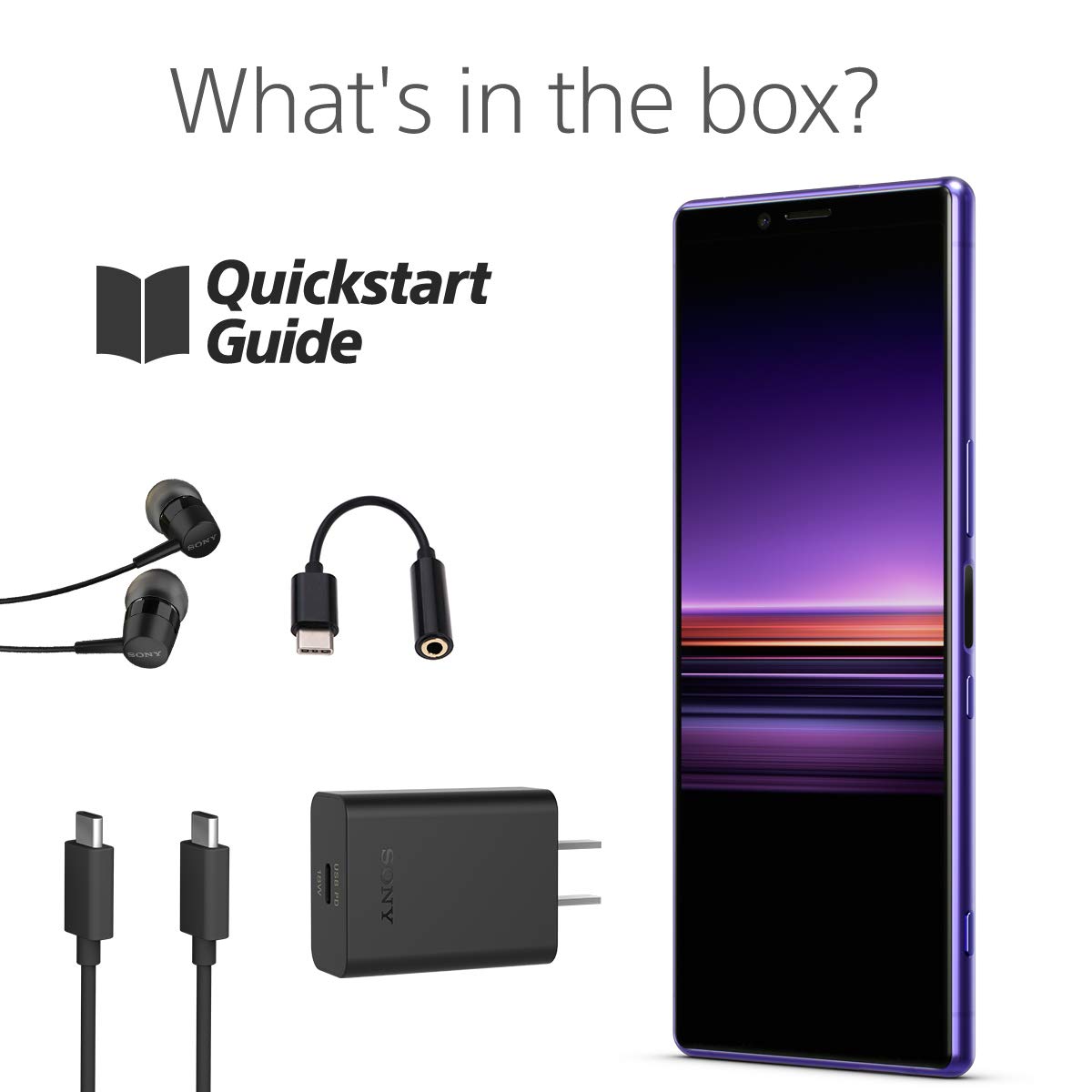 Sony Xperia 1 Unlocked Smartphone 6.5" 4K HDR OLED CinemaWide Display
