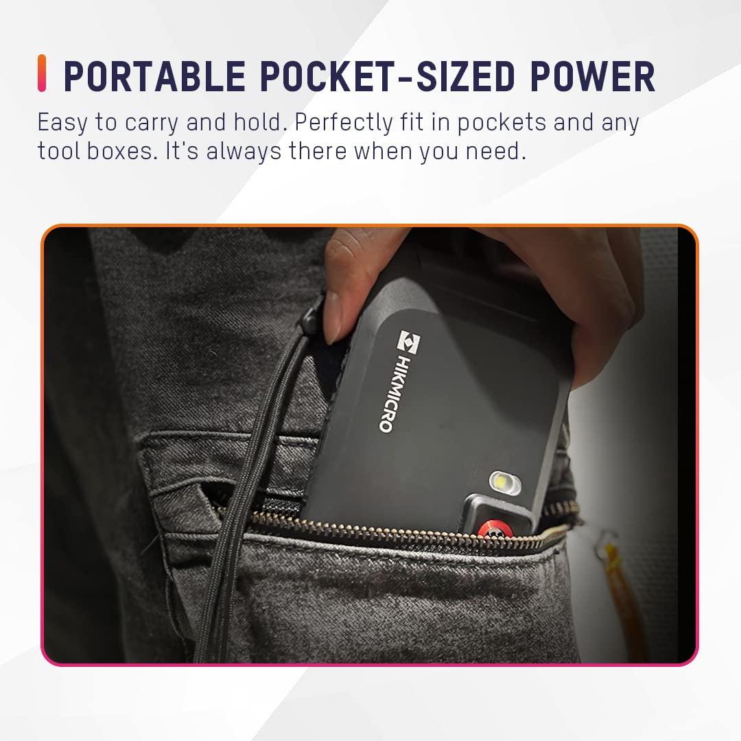 HIKMICRO Pocket2 - Cámara térmica de resolución IR de 256 x 192 pulgadas con cámara visual de 8 MP, 25 Hz, Wi-Fi IP54, -4 °F ~ 752 °F