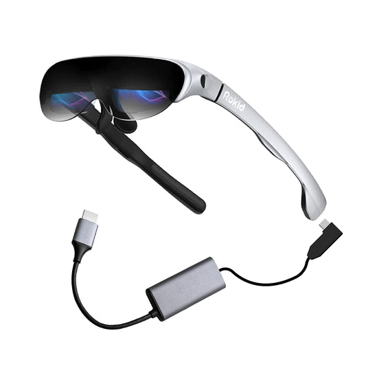 Rokid Air AR Glasses Augmented Reality Wearable Tech Headsets Smart Glasses Myopia Friendly Portable Massive Screen 1080P HDMI