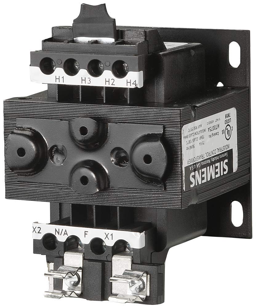 Siemens MT0050F Transformador de potencia industrial, Domestic, 208/277 Voltios primarios 50/60Hz, 120 voltios secundarios, clasificación 50VA