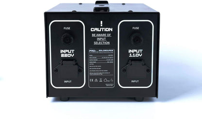 Goldsource 3000 W Pro+ Convertidor de corriente – Convertidor de voltaje de 110 a 220 – Enchufe de Estados Unidos con enchufe universal – Diseño mejorado con portafusibles – Enchufes C y puerto USB de 5 V CC – Ideal para uso doméstico