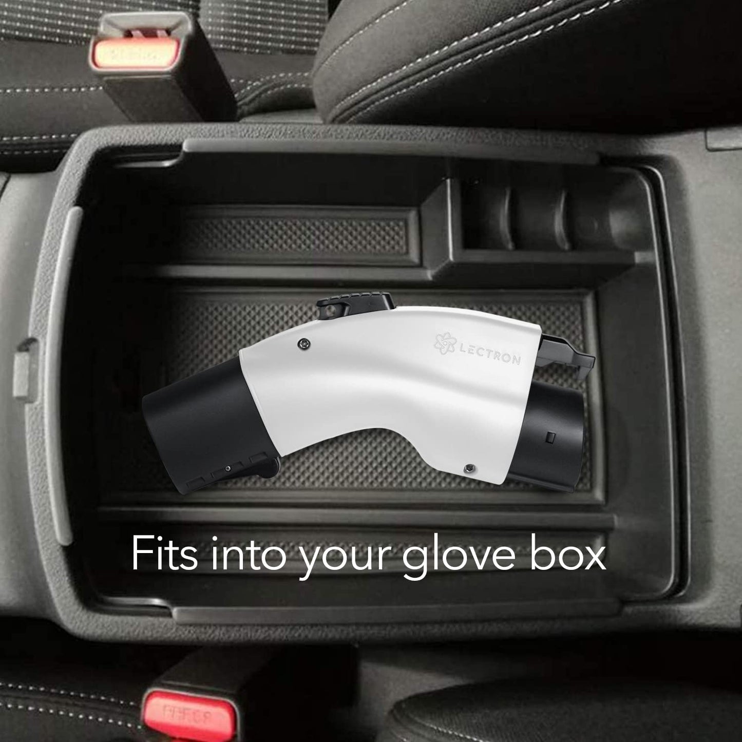 Lectron [Solo para J1772 EVs Tesla a J1772 Adaptador de carga, máximo 48 amperios y 250 V, compatible con conectores Tesla de alta potencia, cargadores de destino y conectores móviles (negro)