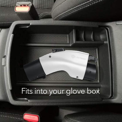 Lectron [Solo para J1772 EVs Tesla a J1772 Adaptador de carga, máximo 48 amperios y 250 V, compatible con conectores Tesla de alta potencia, cargadores de destino y conectores móviles (negro)
