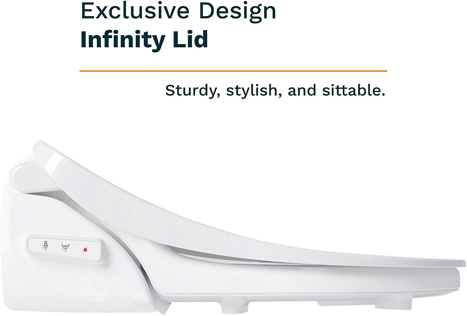 Oasis by Bio Bidet | Bidet Smart Toilet Seat in Round White with Stainless Steel Self-Cleaning Nozzle, Nightlight, Turbo Wash, Oscillating, and Fusion Warm Water Technology with Wireless Remote