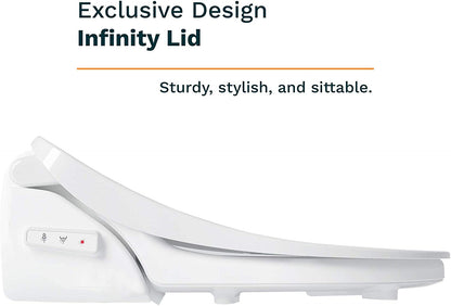 Oasis by Bio Bidet | Bidet Smart Toilet Seat in Round White with Stainless Steel Self-Cleaning Nozzle, Nightlight, Turbo Wash, Oscillating, and Fusion Warm Water Technology with Wireless Remote