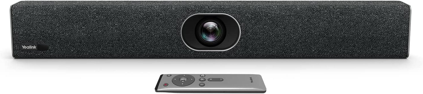 Yealink UVC40 - Cámara de video conferencia USB 4K 60FPS con certificación Teams Zoom 133° con 8 micrófonos y altavoces