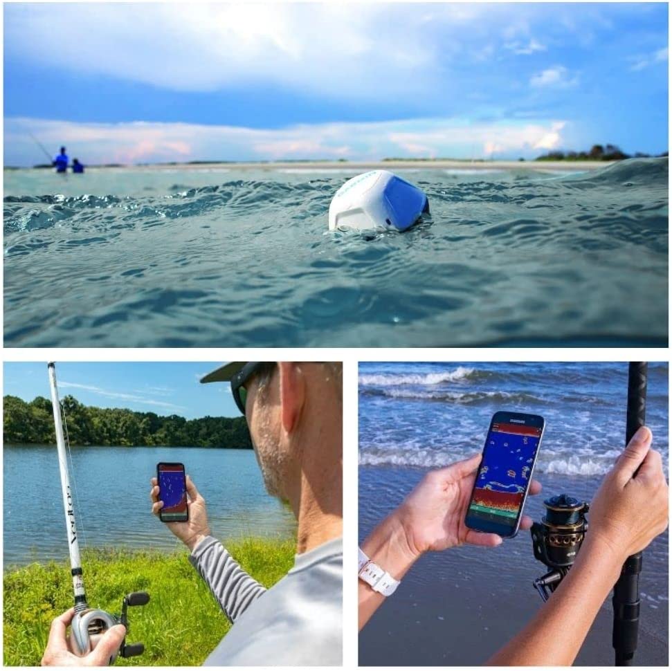 Garmin Striker Cast, sonar moldeable con GPS, emparejar con dispositivo móvil y fundir desde cualquier lugar, enrollar para localizar y mostrar peces en teléfono inteligente o tableta (010-02246-02)