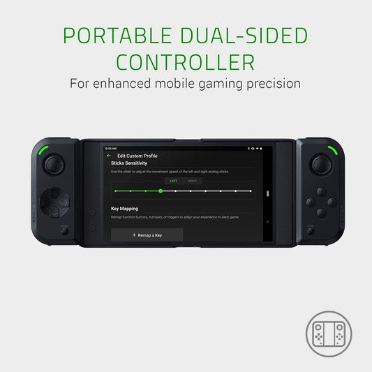 Razer Junglecat Dual-Sided Mobile Game Controller for Android: Modular Design - 100 Hr Battery Life - Bluetooth Low-Latency - Compatible w/ Razer Phone 2, Galaxy Note 9, Galaxy S10+