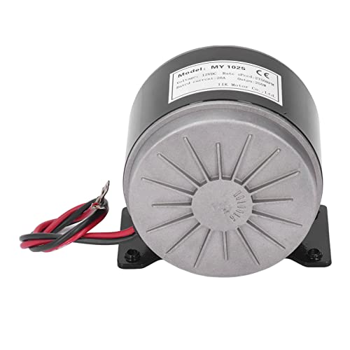 Bnineteenteam Motor de CC Cepillado de Alta Velocidad, MY1025 12V 250W Motor de CC Cepillado 2750rpm Motor Eléctrico de CC de Aluminio de Alta Eficiencia para Scooter Eléctrico Patinetes eléctricos