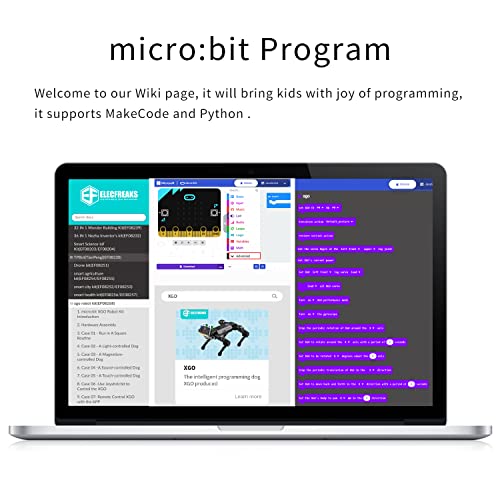 ELECFREAKS - Kit robótico para perro Xgo, 12 juntas móviles programables de metal completo de robot biónico STEM para hardware de código abierto (sin micro:bit)