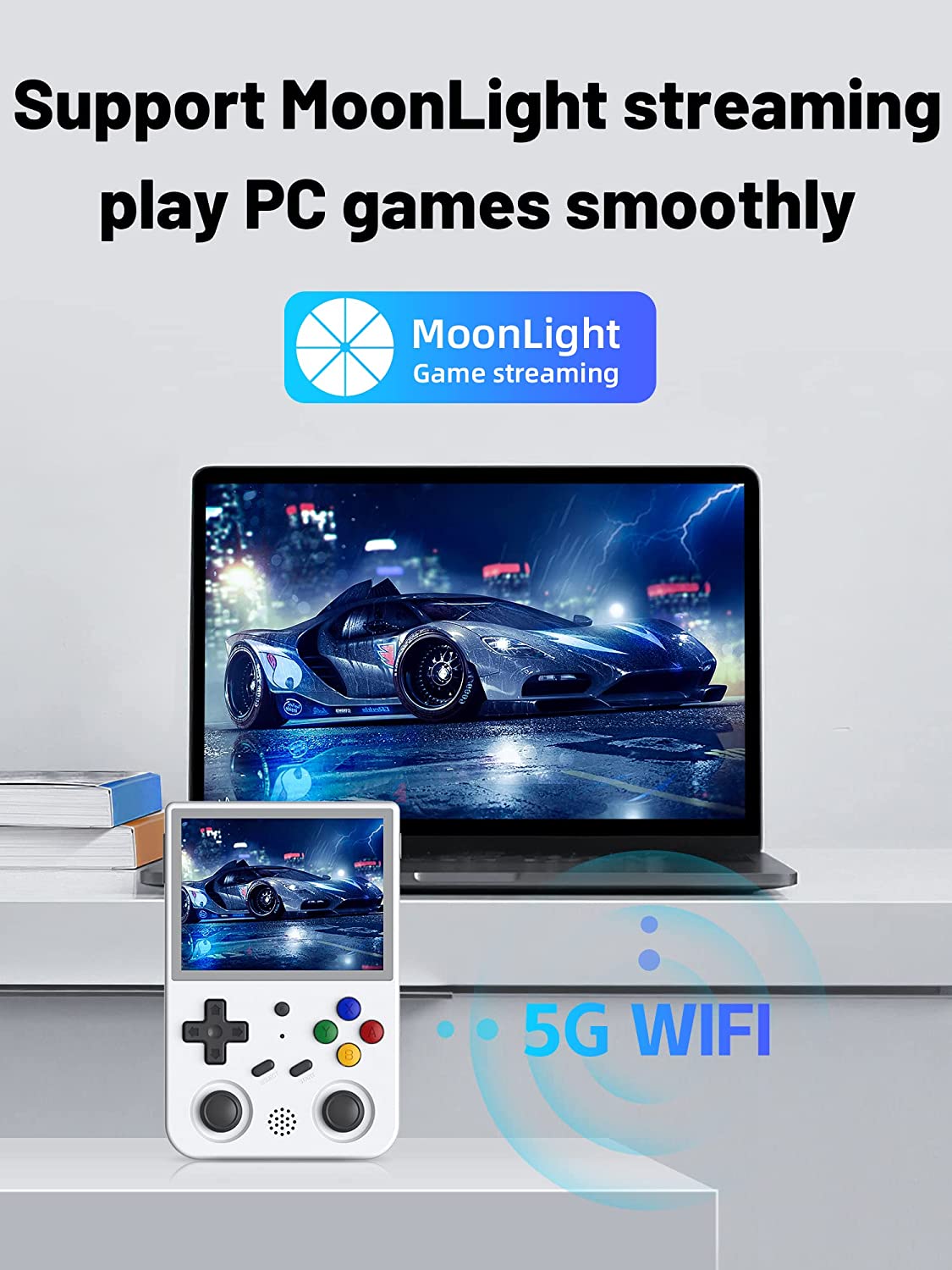 RG353V - Consola de juegos portátil de 3.5" visualización IPS de 640x480 CPU de alta resolución RK3566 Quad-Core OS Android 11 Linux 2G/64G+16G