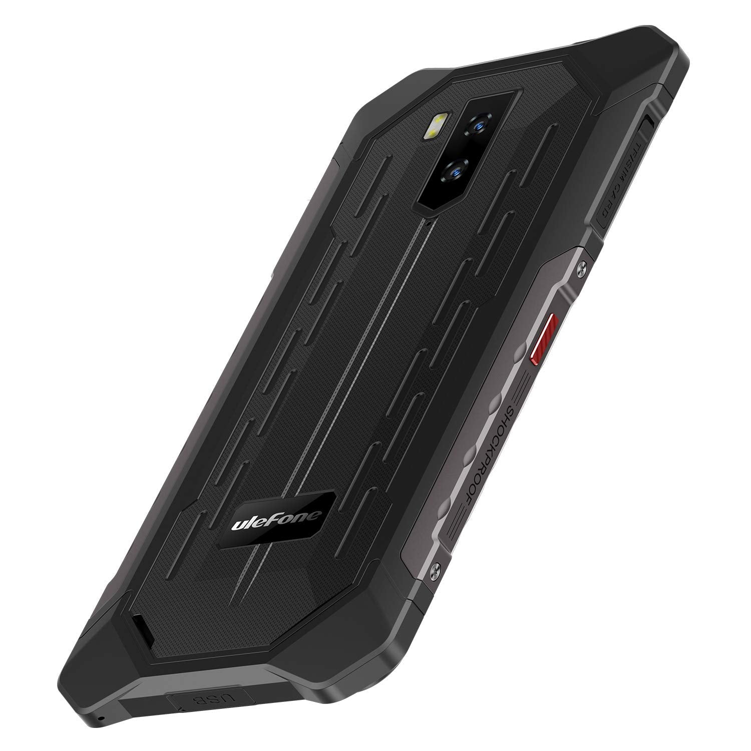 Rugged Cell Phones Unlocked, Ulefone Armor X3 Waterproof Unlocked Cell Phone, Global 3G Dual SIM Android 9.0 2GB+32GB 5.5 inches IPS Dsiplay 5000mAh Battery Dual Cameras Face ID Rugged Phones (Black)
