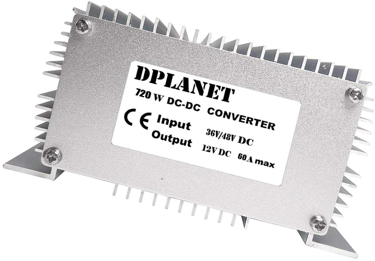 60A 720W 12v carro de golf 48V 36V a 12V convertidor regulador de voltaje carro de golf convertidor de voltaje impermeable
