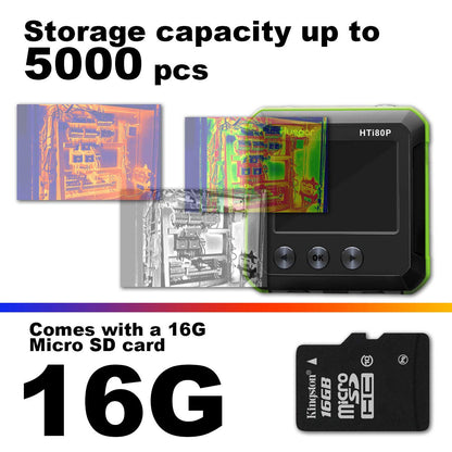 Pocket-Sized IR Thermal Imager, Huepar 80 x 60 Infrared Resolution Thermal Imaging Camera Measurement Range 14°F~752°F with 76800 Pixels Display, Temperature Tracking & Adjustable Emissivity HTi80P