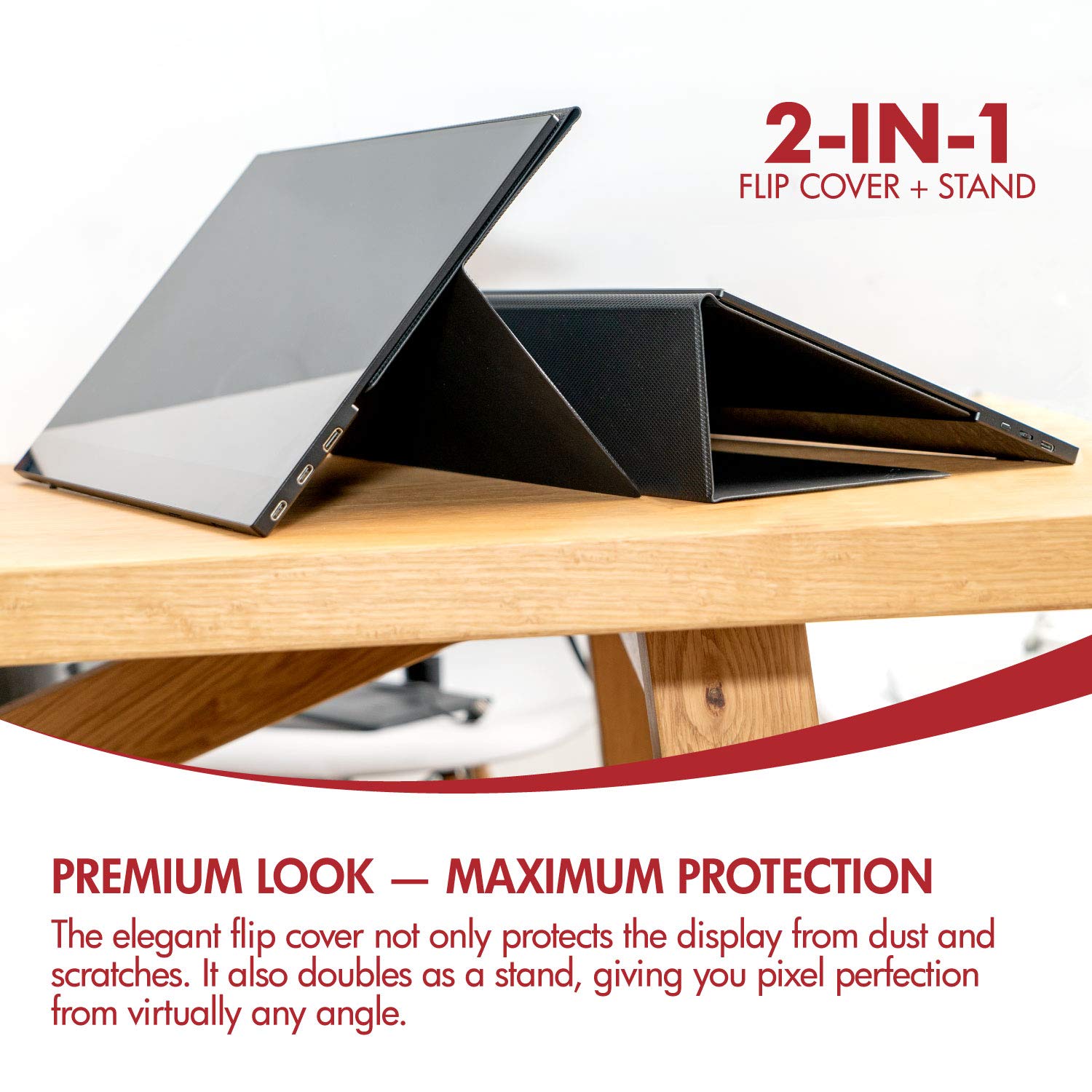 VIOTEK LinQ P16C 16-Inch Portable Monitor for Laptop