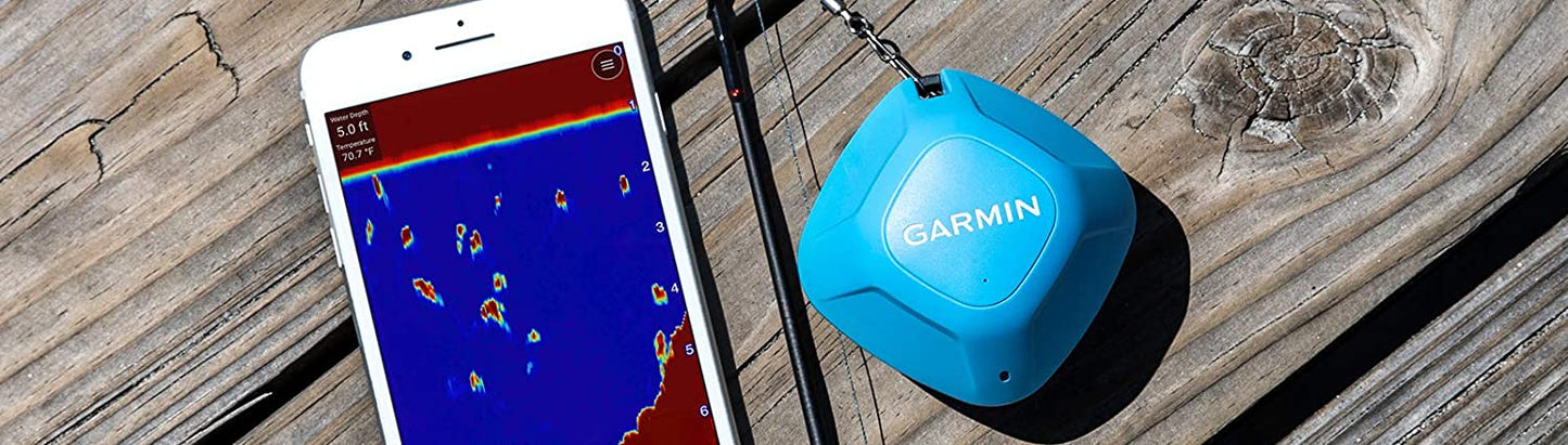 Garmin Striker Cast, sonar moldeable con GPS, emparejar con dispositivo móvil y fundir desde cualquier lugar, enrollar para localizar y mostrar peces en teléfono inteligente o tableta (010-02246-02)