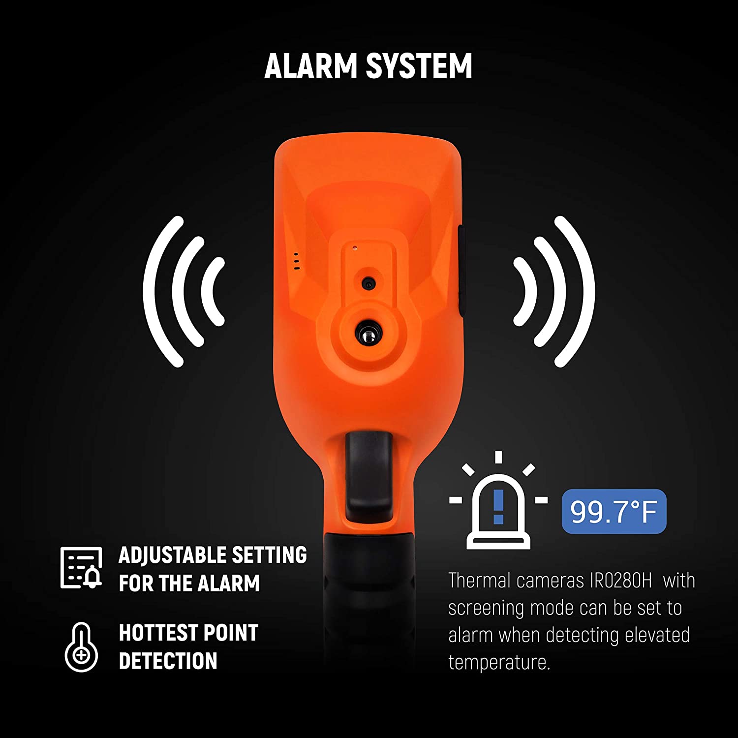 PerfectPrime IR0280, cámara térmica infrarroja y cámara de luz visible/grabación de vídeo 1024 píxeles y rango de temperatura de -22 ~ 1832°F