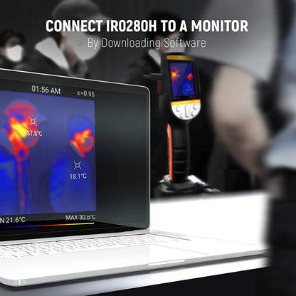 PerfectPrime IR0280, cámara térmica infrarroja y cámara de luz visible/grabación de vídeo 1024 píxeles y rango de temperatura de -22 ~ 1832°F