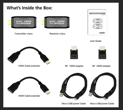 WeJupit - Extensor HDMI inalámbrico (50-328FT)