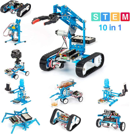 Bricolaje Makeblock, kit de robot calidad premium, 10-en-1 robot, educación, Scratch 2.0, Robot programable para que los niños aprendan codificación, robótica y electrónica