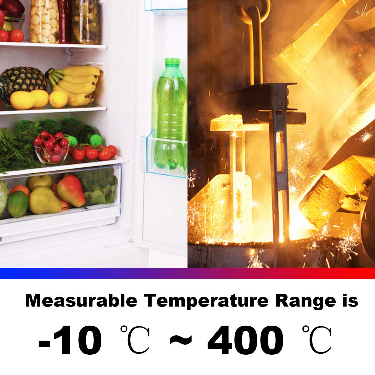Pocket-Sized IR Thermal Imager, Huepar 80 x 60 Infrared Resolution Thermal Imaging Camera Measurement Range 14°F~752°F with 76800 Pixels Display, Temperature Tracking & Adjustable Emissivity HTi80P