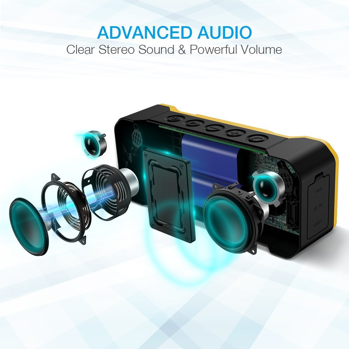 Poweradd MusicFly Indoor/Outdoor Portable Wireless Bluetooth Speakers