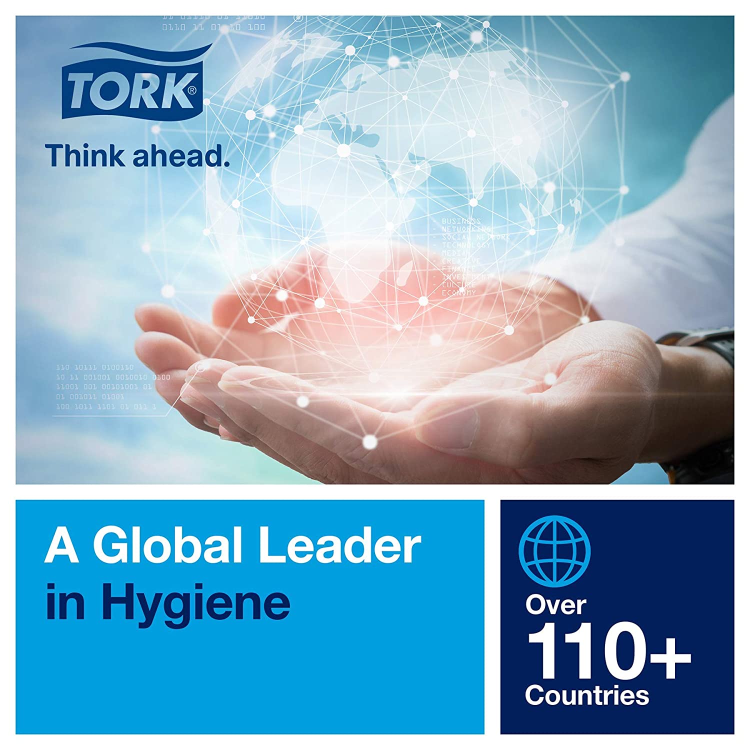 Tork Matic - Dispensador de toallas de mano con sensor de intuición 5511282, diseño de elevación – Dispensador de toallas de mano de papel H1, dispensador sin contacto de una a una, color negro