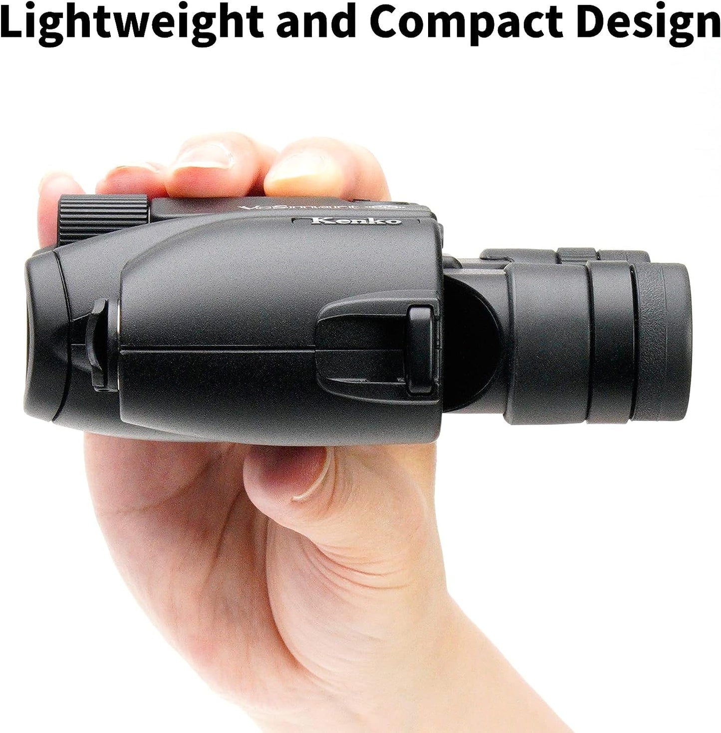 Kenko Binocular de estabilización de imagen VC Smart Compact Black 8 x 21, revestimiento completamente múltiple, revestimiento repelente al agua y aceite, para conciertos, al aire libre, observación de aves y observación de estrellas 351916