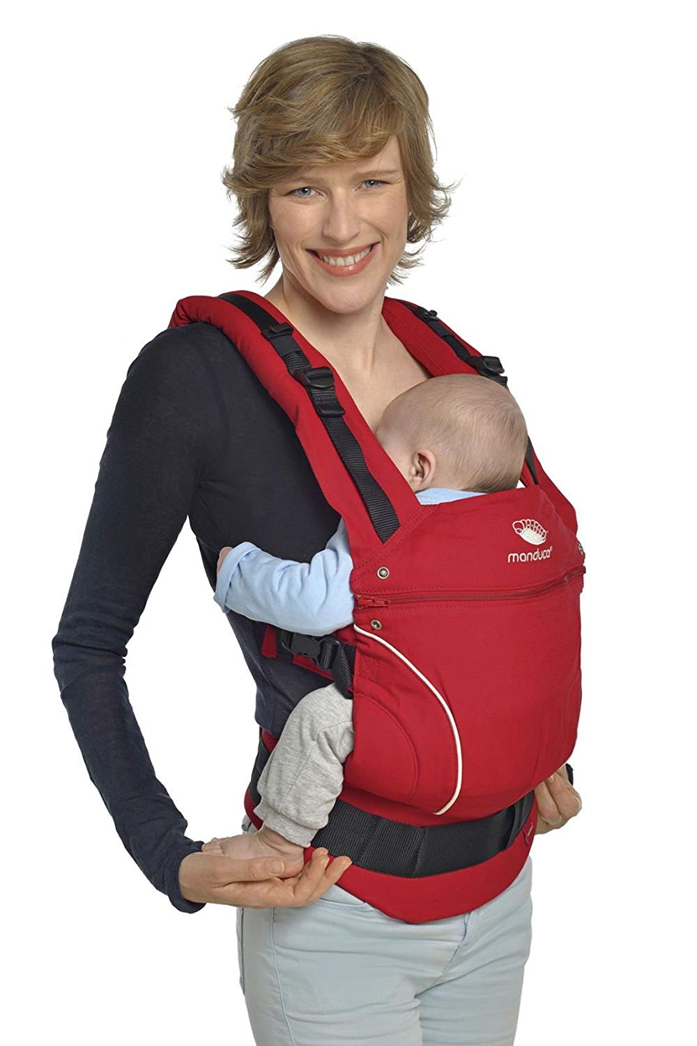Manduca 222-03-80-000 - Mochila portabebés (de 3,5 Kg hasta 20 Kg), Gris (Dark Grey)