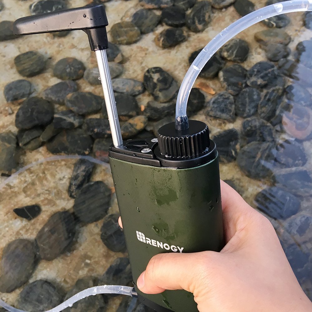 Renogy Portable Outdoor Water Filtration Purifier System Water Filter for Hiking