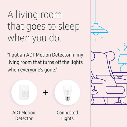 Samsung SmartThings ADT Wireless Home Security Starter Kit with DIY Smart Alarm System Hub